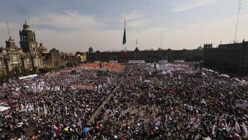 Asistieron más de 600 mil personas al acto de Sheinbaum en el Zócalo
